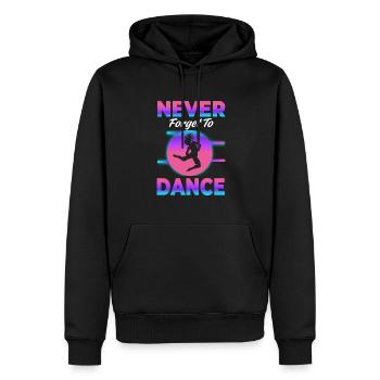 N’oubliez jamais de danser Dancing Hobby - Sweat à capuche Premium bio Homme - noir - Devant - Nico (187cm)