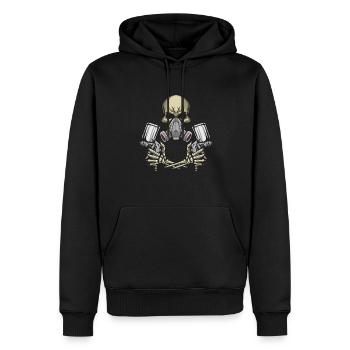 Body Painter Car Painter Painter - Sweat à capuche Premium bio Homme - noir - Devant - Nico (187cm)