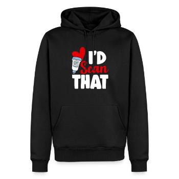Kardiologe Medizinische Sonographie Ultraschall - Männer Premium Bio Hoodie - Schwarz - Vorne - Nico (187cm)