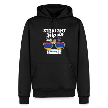 Straight Trippin' Armenia Vacation Tour Voyage - Sweat à capuche Premium bio Homme - noir - Devant - Nico (187cm)