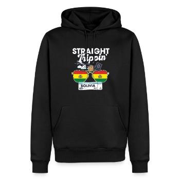 Straight Trippin' Bolivia Vacation Tour Travel - Männer Premium Bio Hoodie - Schwarz - Vorne - Nico (187cm)