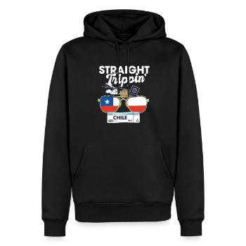 Straight Trippin' Chile Vacation Tour Travel Trip - Männer Premium Bio Hoodie - Schwarz - Vorne - Nico (187cm)