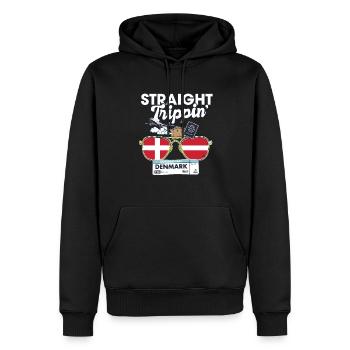 Straight Trippin' Dane Vacation Tour Travel Trip - Sweat à capuche Premium bio Homme - noir - Devant - Nico (187cm)