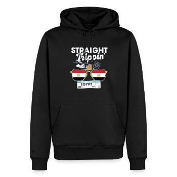 Straight Trippin' Egypt Vacation Tour Travel Trip - Sweat à capuche Premium bio Homme - noir - Devant - Nico (187cm)