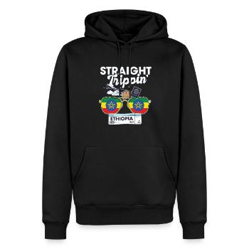 Straight Trippin' Ethiopia Vacation Tour Travel - Sweat à capuche Premium bio Homme - noir - Devant - Nico (187cm)