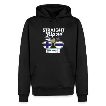 Straight Trippin' Finland Vacation Tour Travel - Sweat à capuche Premium bio Homme - noir - Devant - Nico (187cm)