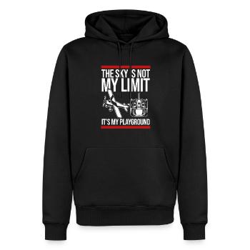 Ferngesteuertes Flugzeug Modellflugzeug - Männer Premium Bio Hoodie - Schwarz - Vorne - Nico (187cm)