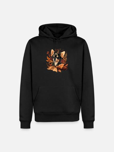 Chihuahua | Thanksgiving Day Erntedankfest Bauer - Männer Premium Bio Hoodie - Schwarz