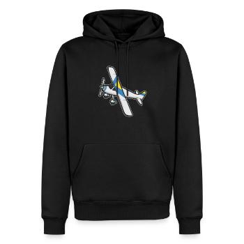 Modèle d’avion télécommandé - Sweat à capuche Premium bio Homme - noir - Devant - Nico (187cm)