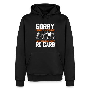 RC Car Ferngesteuertes Auto - Männer Premium Bio Hoodie - Schwarz - Vorne - Nico (187cm)