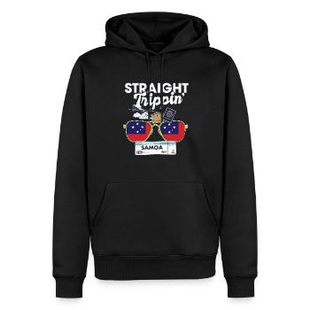 Straight Trippin' Samoa Vacation Tour Travel Trip - Sweat à capuche Premium bio Homme - noir - Devant - Nico (187cm)