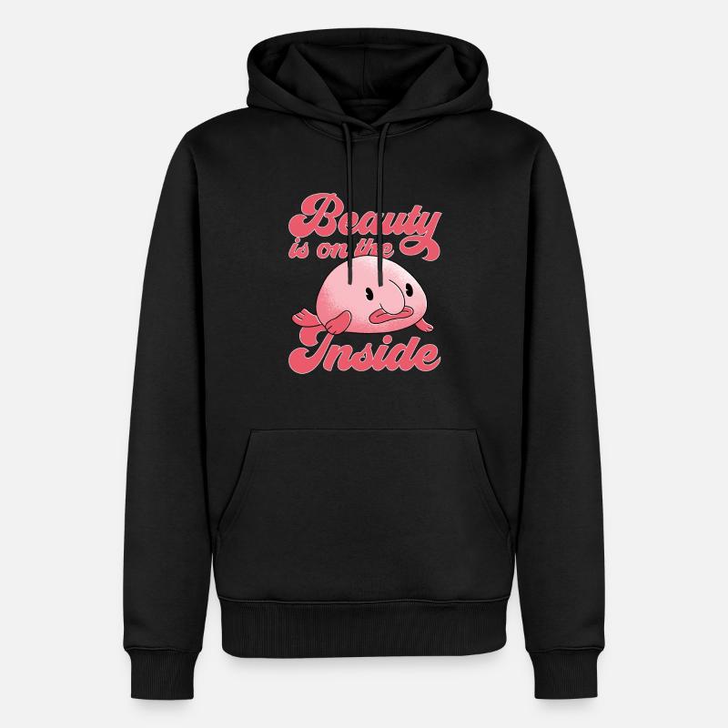 Blobfisch - Männer Premium Bio Hoodie - Schwarz
