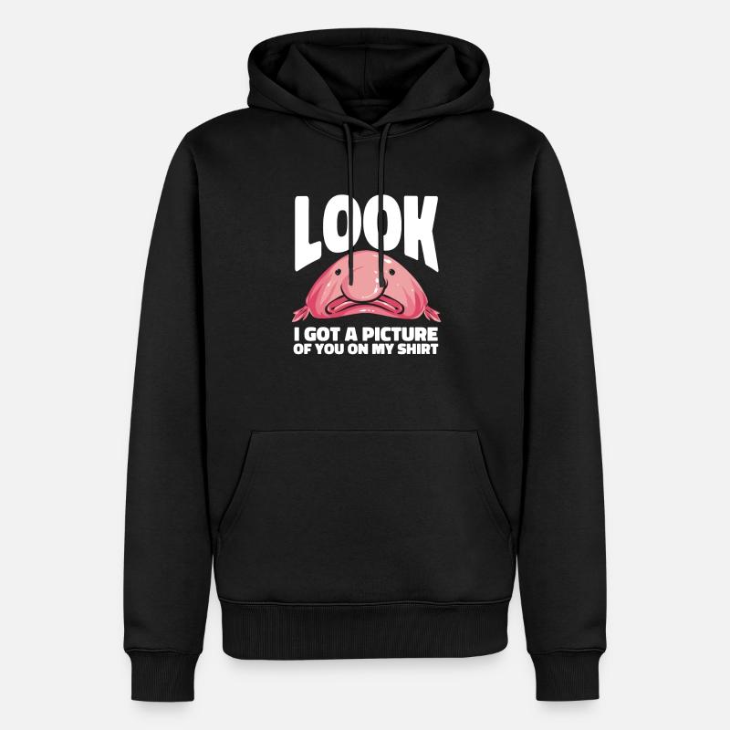 Poisson blob - Sweat à capuche Premium bio Homme - noir