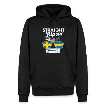 Straight Trippin' Suède Vacation Tour Travel - Sweat à capuche Premium bio Homme - noir - Devant - Nico (187cm)