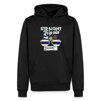 Straight Trippin' Thailand Vacation Tour Voyage - Sweat à capuche Premium bio Homme - noir - Devant - Nico (187cm)