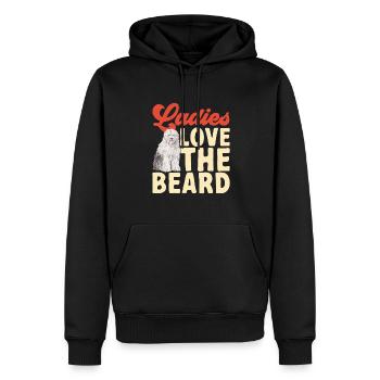 Old English Sheepdog Sheepie Bobtail - Männer Premium Bio Hoodie - Schwarz - Vorne - Nico (187cm)