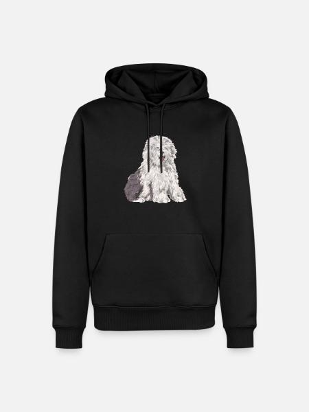 Old English Sheepdog Sheepie Bobtail - Men’s Premium Organic Hoodie - black