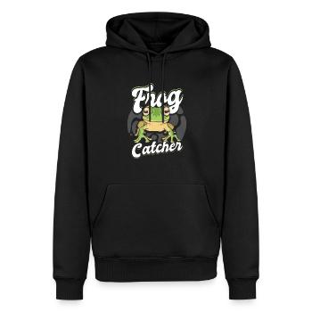 Herpétologiste Toad Lover Amphibian Funny Frog Catc - Sweat à capuche Premium bio Homme - noir - Devant - Nico (187cm)