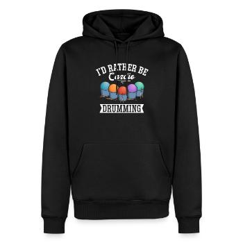 Cardio Drumming Fitnessstudio Fitnesskurs Workout - Männer Premium Bio Hoodie - Schwarz - Vorne - Nico (187cm)