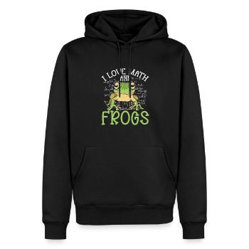 J’aime les maths et les grenouilles Amphibian Herpetologist Enfants - Sweat à capuche Premium bio Homme - noir - Devant - Nico (187cm)