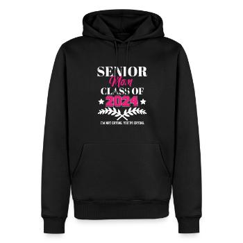Classe de maman aînée de 2024 Proud Mother Graduation - Sweat à capuche Premium bio Homme - noir - Devant - Nico (187cm)
