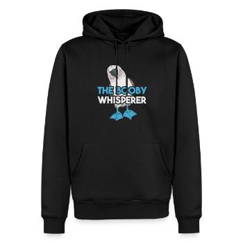 Fou à pieds bleus Oiseau de mer fou à pieds bleus - Sweat à capuche Premium bio Homme - noir - Devant - Nico (187cm)