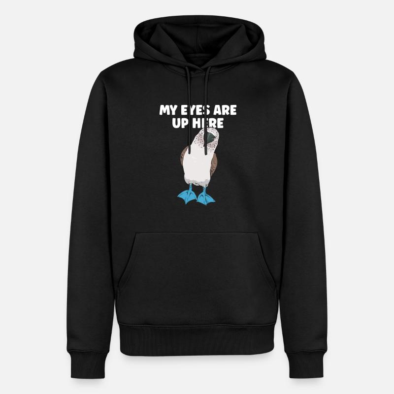 Blaufußtölpel Blue-footed Booby Seevogel - Männer Premium Bio Hoodie - Schwarz