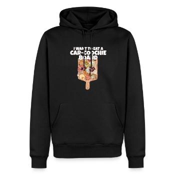 I Want To Eat A Car-Coochie Board Funny - Männer Premium Bio Hoodie - Schwarz - Vorne - Nico (187cm)