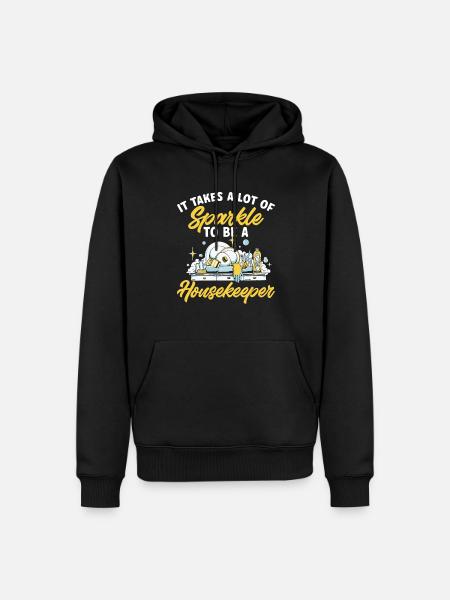 Domestic help, cleaner, housekeeper - Men’s Premium Organic Hoodie - black