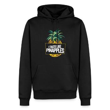I Taste Like Pineapples Swinger Lifestyle - Männer Premium Bio Hoodie - Schwarz - Vorne - Nico (187cm)