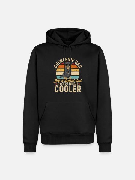 Chiweenie Chien - Sweat à capuche Premium bio Homme - noir