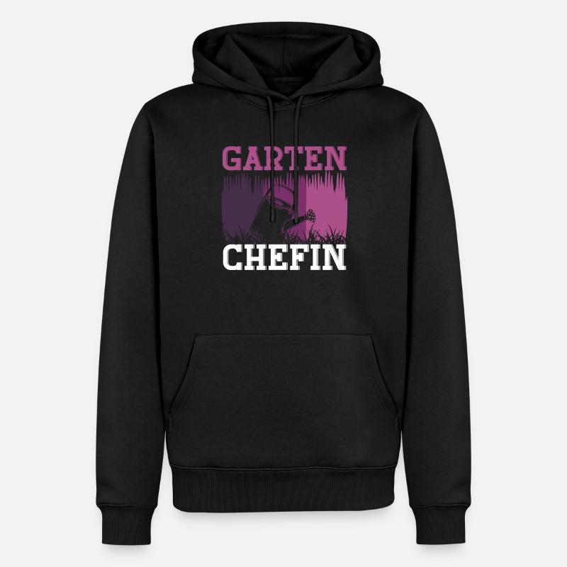 Garten Chefin - Männer Premium Bio Hoodie - Schwarz