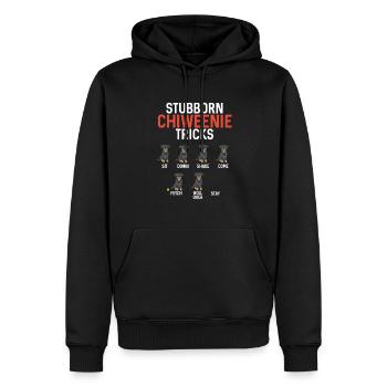 Chiweenie Chien - Sweat à capuche Premium bio Homme - noir - Devant - Nico (187cm)