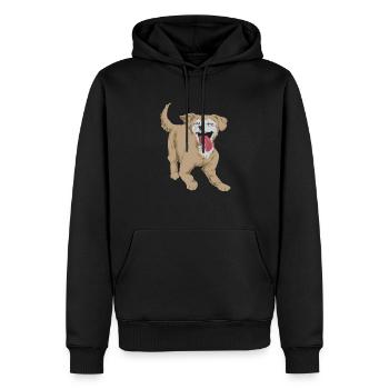 Chiweenie Chien - Sweat à capuche Premium bio Homme - noir - Devant - Nico (187cm)