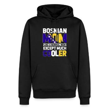 Bosnien und Herzegowina Flagge Bosnien - Männer Premium Bio Hoodie - Schwarz - Vorne - Nico (187cm)