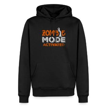 Zombie Mode Activated Halloween Grußel - Männer Premium Bio Hoodie - Schwarz - Vorne - Nico (187cm)
