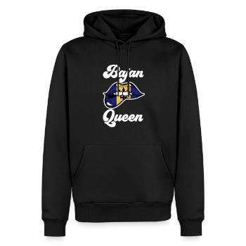 Drapeau de la Barbade Bayan barbadien - Sweat à capuche Premium bio Homme - noir - Devant - Nico (187cm)
