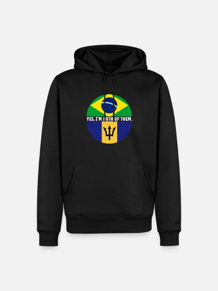 Barbados flag Barbadian bayan - Men’s Premium Organic Hoodie - black