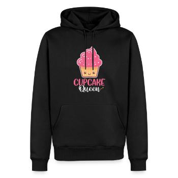Chef pâtissier Pink Frosting Women Cupcake Que - Sweat à capuche Premium bio Homme - noir - Devant - Nico (187cm)