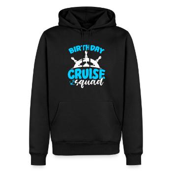 Birthday Cruise Squad - Männer Premium Bio Hoodie - Schwarz - Vorne - Nico (187cm)