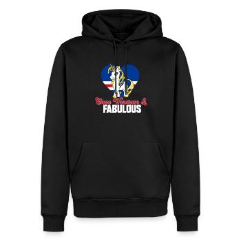 Kap Verde Flagge Cabo Verde Flagge - Männer Premium Bio Hoodie - Schwarz - Vorne - Nico (187cm)