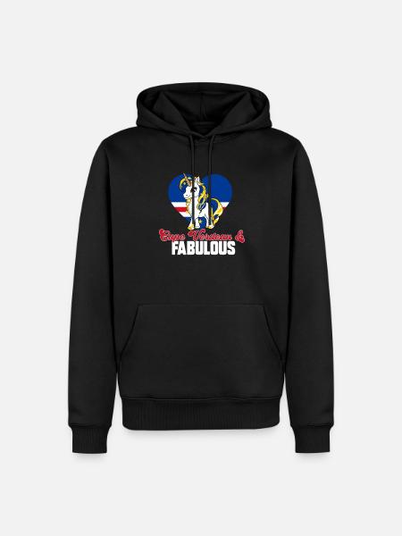 Kaapverdische vlag Kaapverdische vlag - Mannen Premium Bio hoodie - zwart