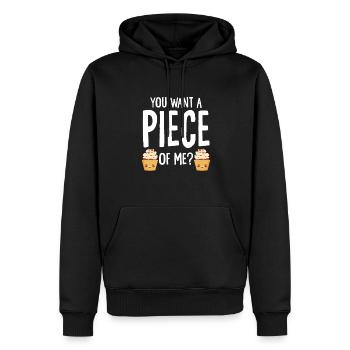 Chef pâtissier Baker Cupcake Lover Funny You Want A P - Sweat à capuche Premium bio Homme - noir - Devant - Nico (187cm)