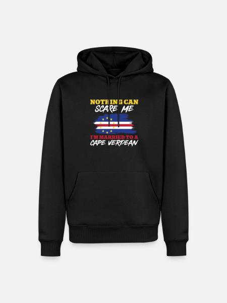 Kaapverdische vlag Kaapverdische vlag - Mannen Premium Bio hoodie - zwart