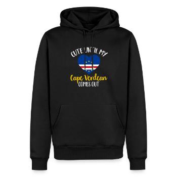 Kap Verde Flagge Cabo Verde Flagge - Männer Premium Bio Hoodie - Schwarz - Vorne - Nico (187cm)
