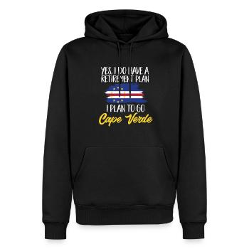Kap Verde Flagge Cabo Verde Flagge - Männer Premium Bio Hoodie - Schwarz - Vorne - Nico (187cm)