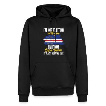 Kap Verde Flagge Cabo Verde Flagge - Männer Premium Bio Hoodie - Schwarz - Vorne - Nico (187cm)