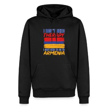 Armenische Flagge Armenien - Männer Premium Bio Hoodie - Schwarz - Vorne - Nico (187cm)