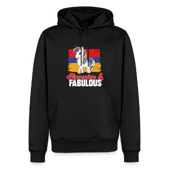 Armenische Flagge Armenien - Männer Premium Bio Hoodie - Schwarz - Vorne - Nico (187cm)