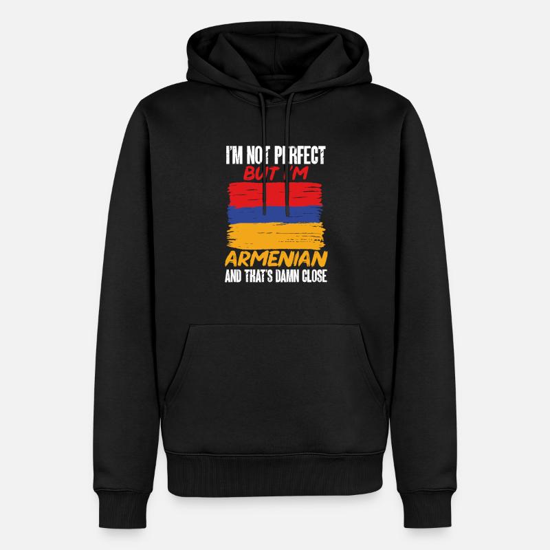 Drapeau arménien Arménie - Sweat à capuche Premium bio Homme - noir